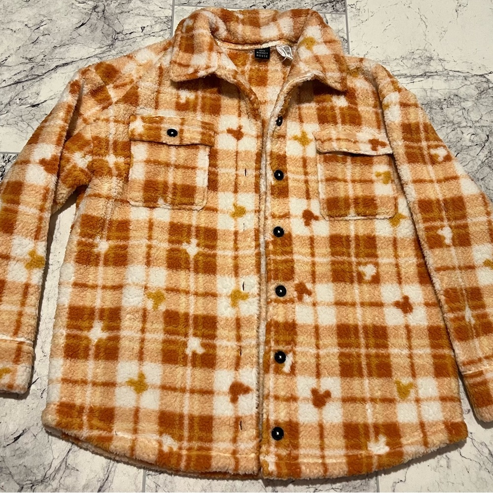 Women’s Disney Mickey Mouse Orange and Cream Sherpa